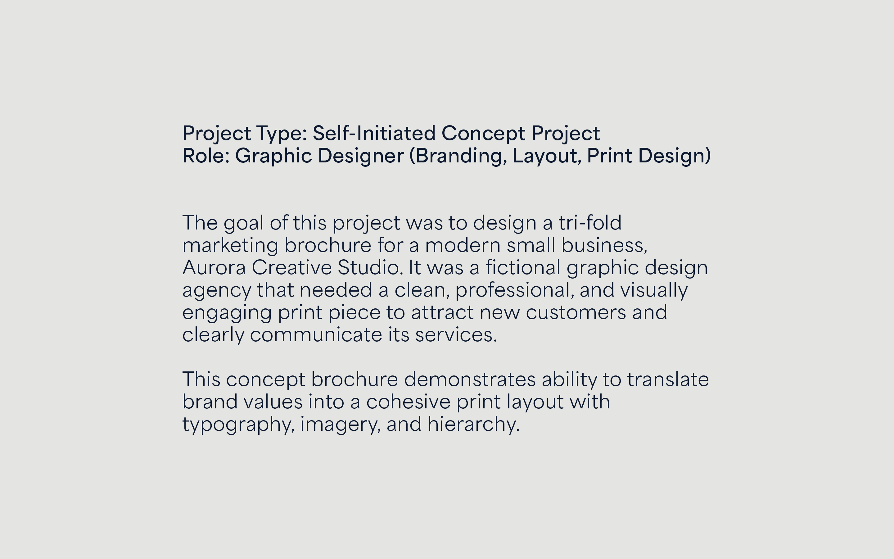 Aurora Creative Studios brochure image 2
