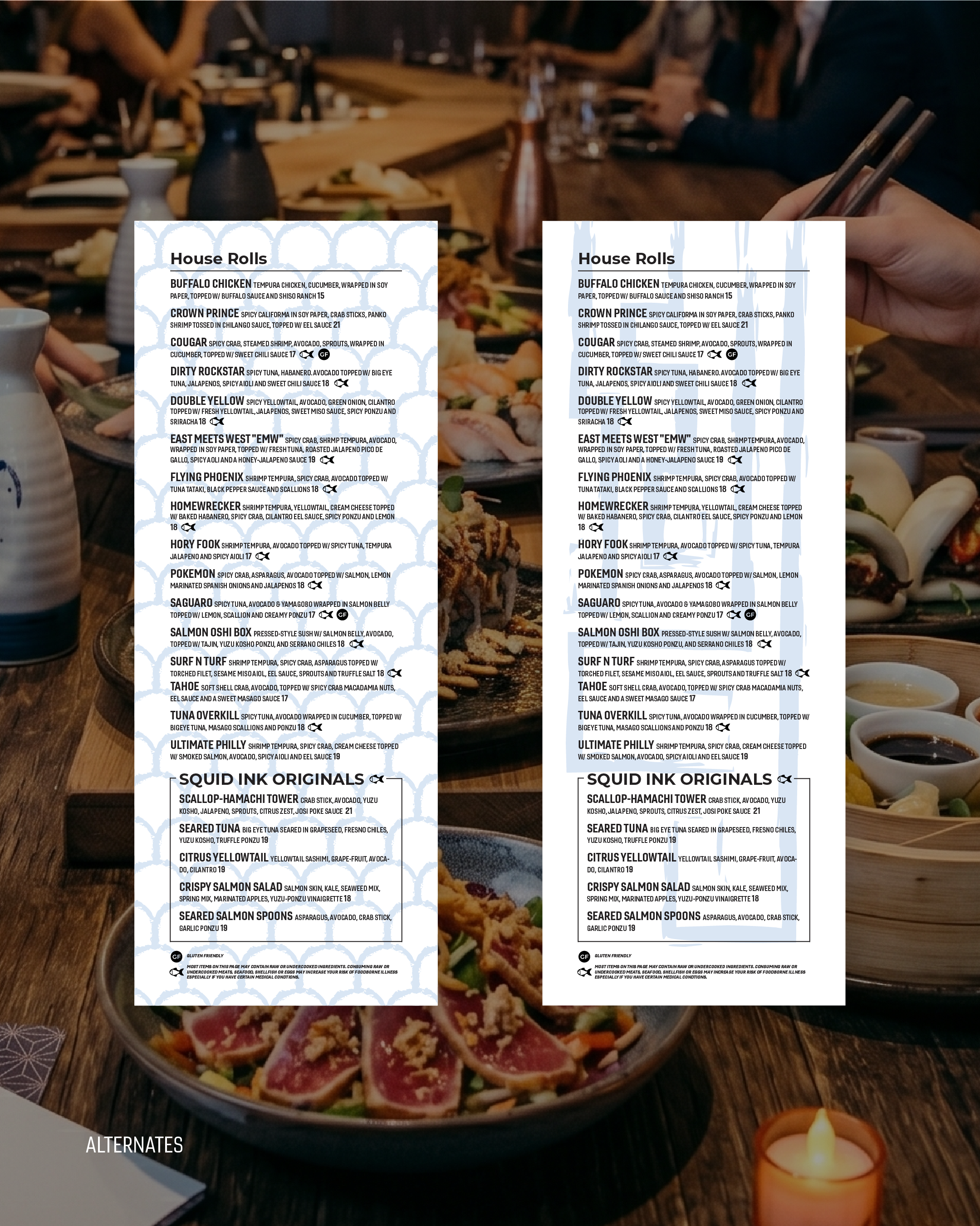Squid Ink Menu project image 3