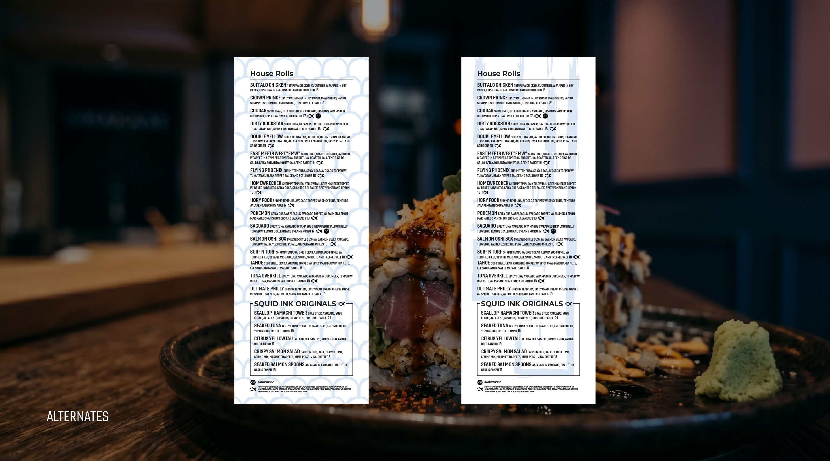 Squid Ink Menu project image 4